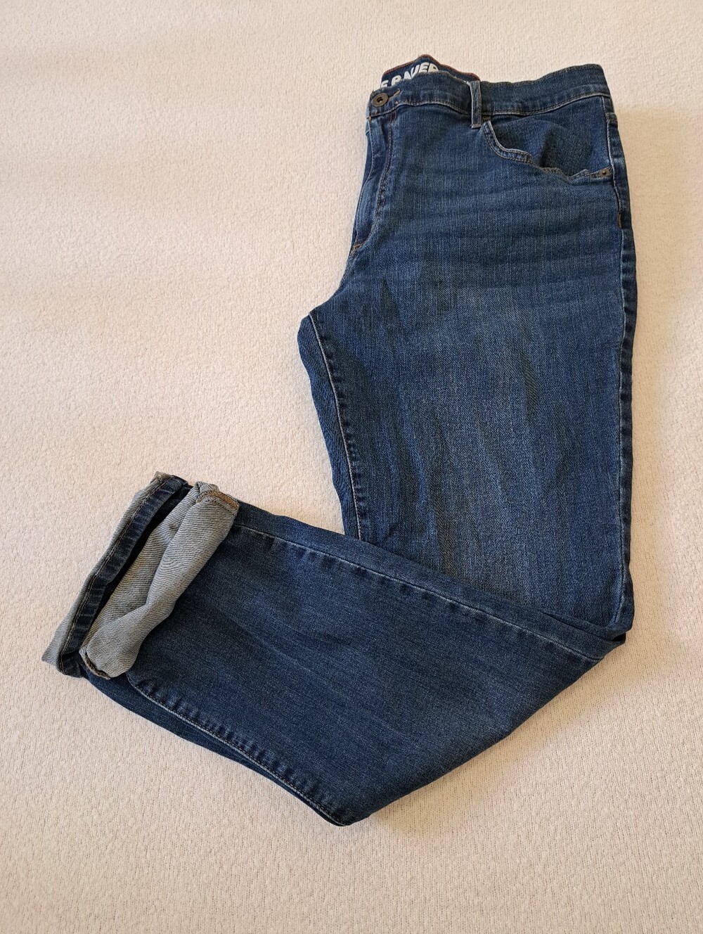 Eddie Bauer Jeans Women's Size 16 Boyfriend Fit Denim Blue Mid Rise Casual